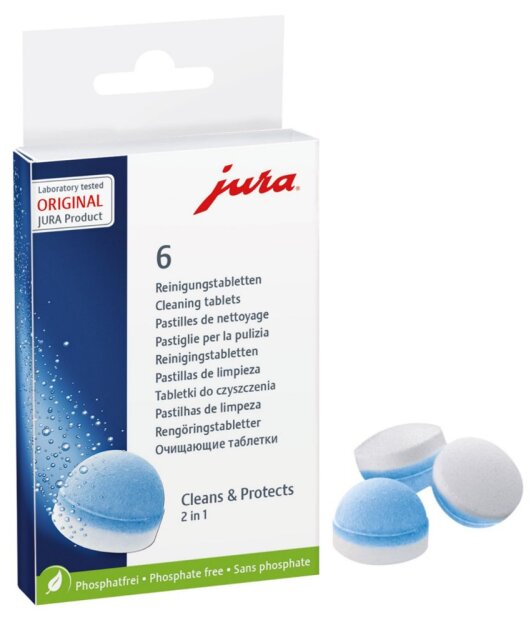 JURA - Tabletki czyszczące Jura 6 szt. - "Cleans & Protects 2 in 1"