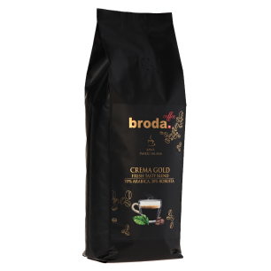 Kawa świeżo palona • broda. coffee • CREMA GOLD Fresh Tasty Blend 70% Arabica / 30% Robusta • 250g