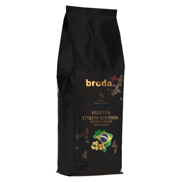 Kawa świeżo palona • broda. coffee • BRAZYLIA YELLOW BOURBON Mogiana Premium 100% Arabica • 250g