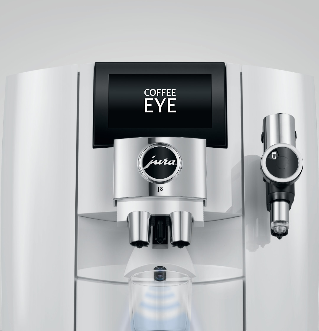 Jura J8 Piano White (EA) Coffee Eye